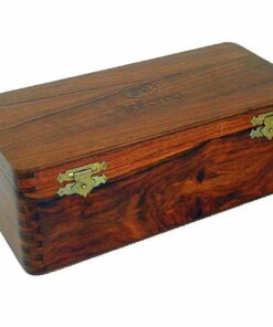 Coffret de Rangement en Bois de Rose Doré pour Jeu d'Echecs en Bois (Hauteur de Roi = 7 cm)