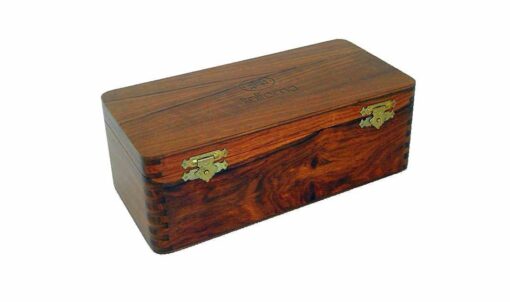 Coffret de Rangement en Bois de Rose Doré pour Jeu d'Echecs en Bois (Hauteur de Roi = 7 cm)