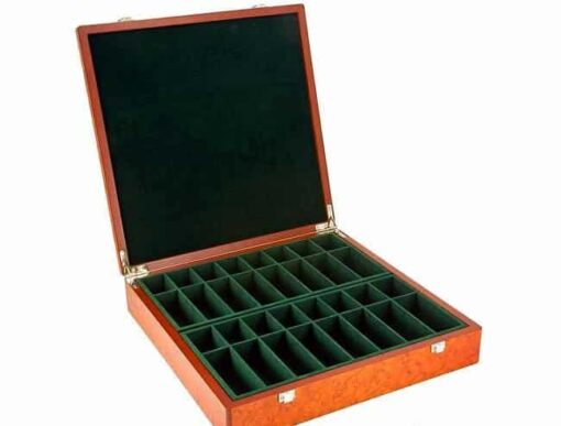 Mallette de Rangement en Bois Jeu d'Echecs en Bois (Hauteur de Roi =10 cm; Diamètre base de Roi max = 4,2 cm)