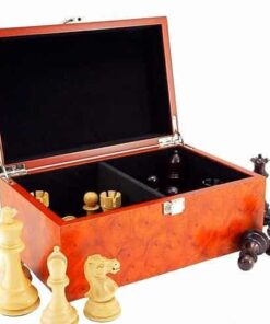 Coffret de Rangement en Placage de Racine (Hauteur de Roi = 11 cm)