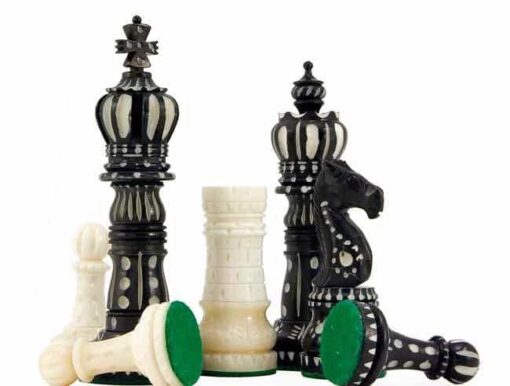 Jeu d'Echecs "Grand Roi" en Os de Chameau