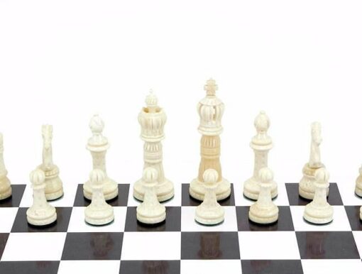 Jeu d'Echecs "Grand Roi" en Os de Chameau