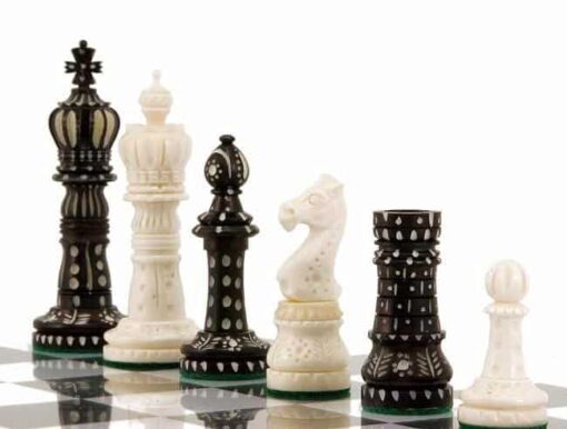 Jeu d'Echecs "Grand Roi" en Os de Chameau