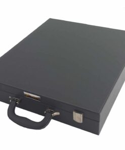 Mallette de Rangement Pour Jeu d'Echecs en Bois en Similicuir