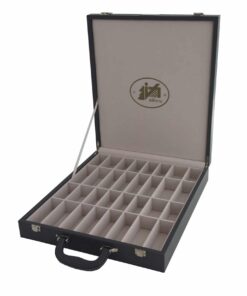 Mallette de Rangement Pour Jeu d'Echecs en Bois en Similicuir
