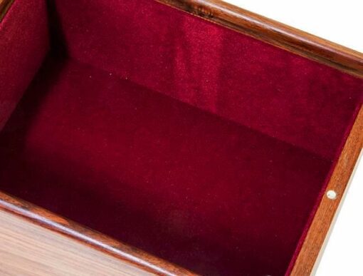 Coffret de Rangement en Bois de Rose Doré pour Jeu d'Echecs en Bois (Hauteur de Roi = 11 cm)