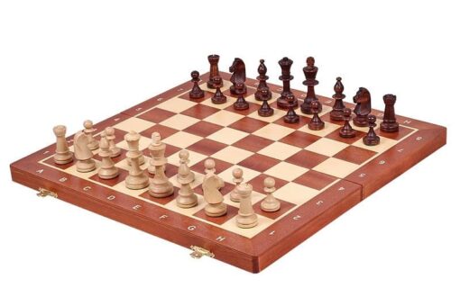 158-1-Ensemble-Grand-Chateau-Jeu-Echecs-Bois-Tilleul-Echiquier-Bois-Acajou-Erable